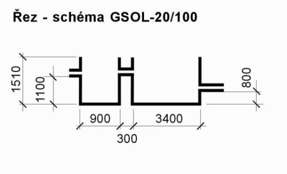 Výkresy: GSOL-20/100 ODLUČOVAČ LEHKÝCH KAPALIN